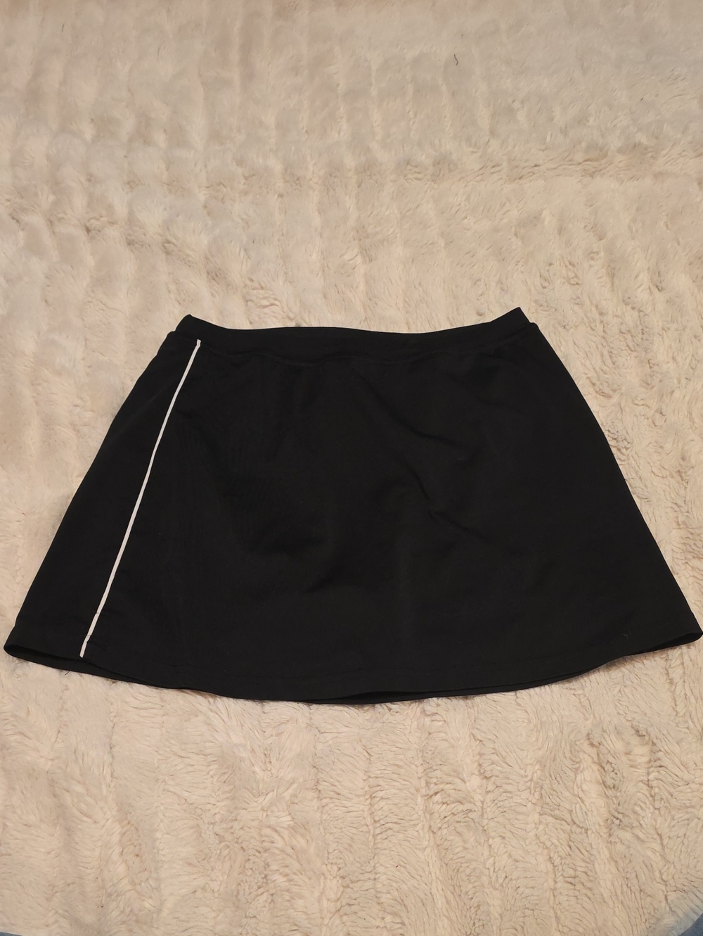 bcg Black Mini Skirt / Skort with White Side Stripe